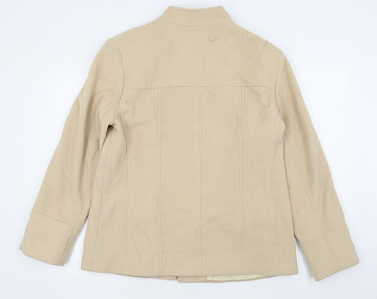 klass collection Womens Beige Overcoat Coat Size 16