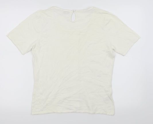 cc Womens White Basic T-Shirt Size M