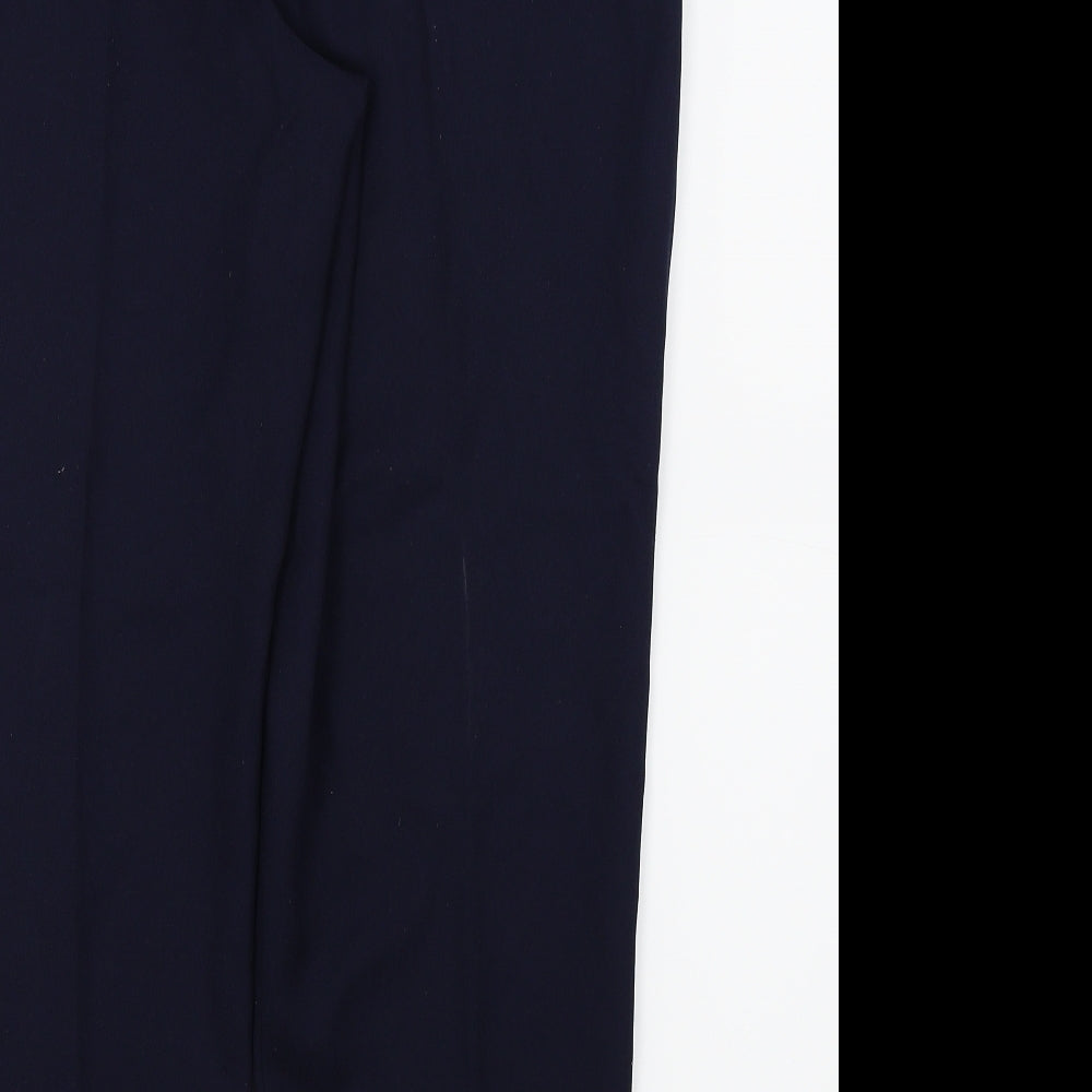 Papaya Womens Blue Trousers Size 14 L25 in