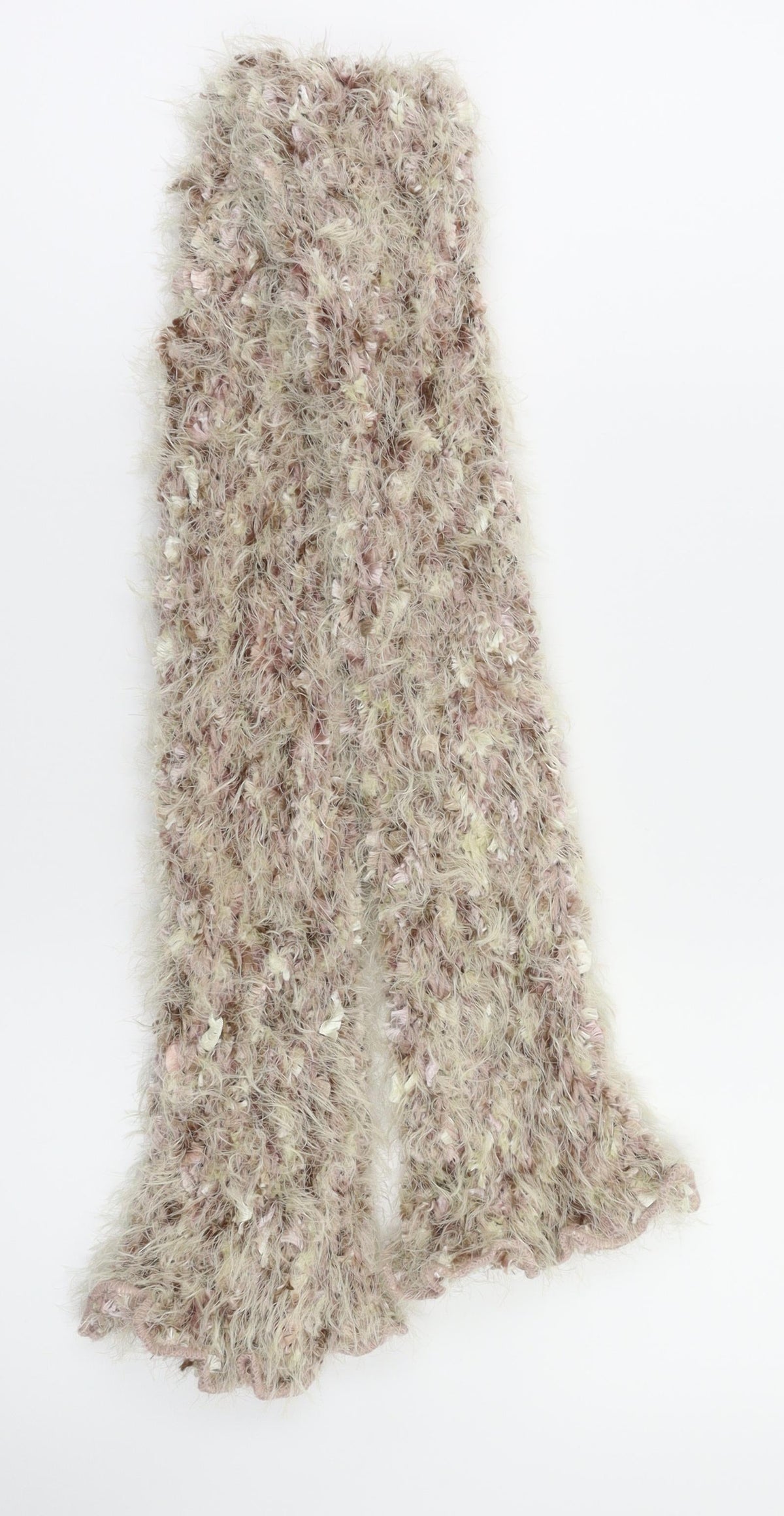Front view of Preworn women’s pink scarf