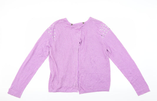 Be beau Womens Purple Pullover Jumper Size 18 - open back