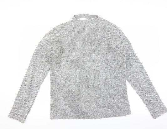 New Look Girls Grey Pullover Jumper Size 14-15 Years - Choker style neck