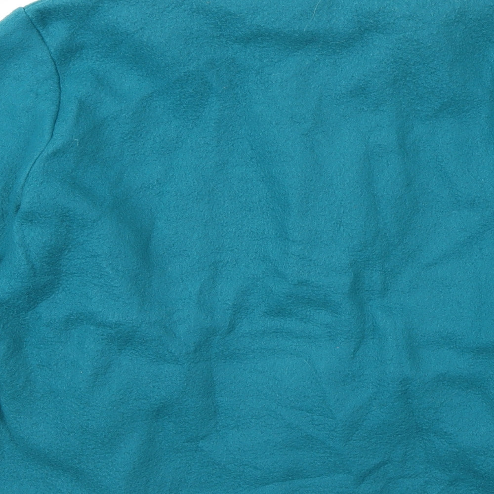 Brand and care label for Anne De Lancay women’s blue jacket coat, size M