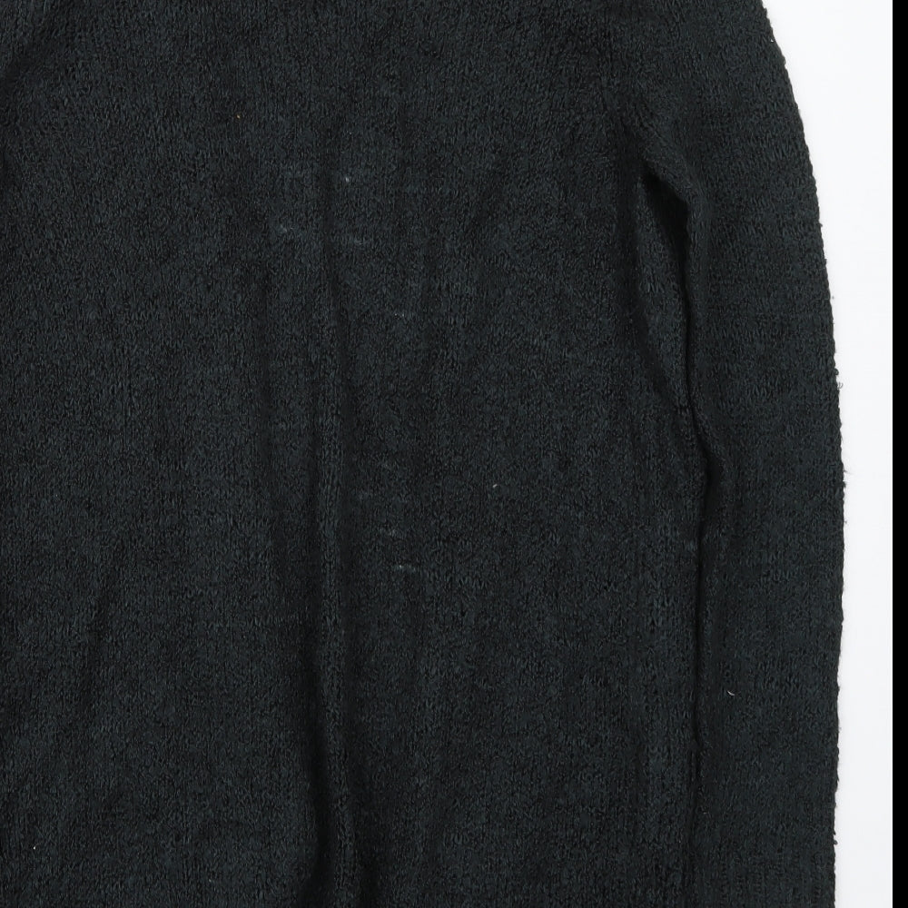 Brand and care label for Papaya women’s green jumper, size M