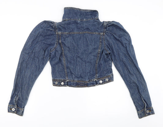 Giselle Womens Blue Denim Jacket Size 4