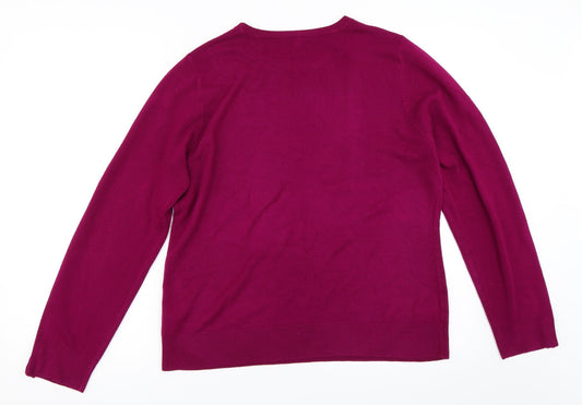 BHS Womens Purple Pullover Jumper Size 16