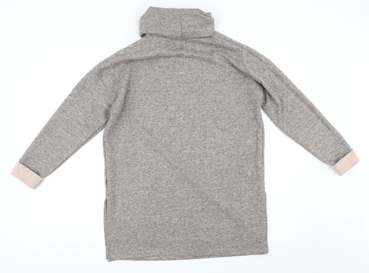 New Look Womens Grey Pullover Sweatshirt Size S