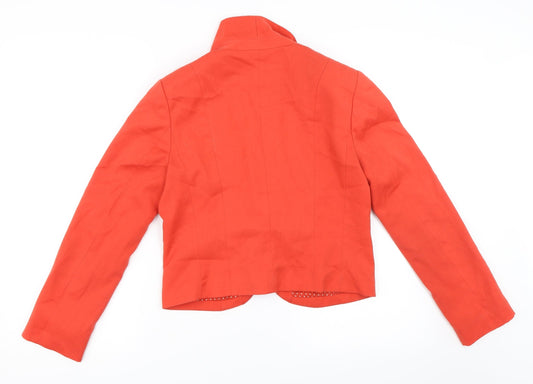 H&M Womens Red Jacket Blazer Size 38