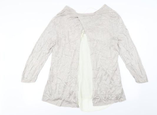 RETRO ology Womens Beige Pullover Jumper Size XL