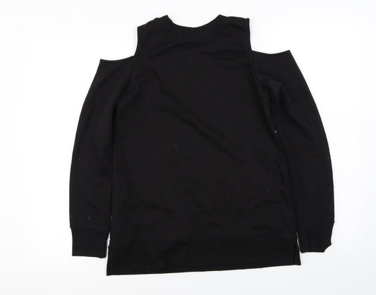 New Look Womens Black Pullover Jumper Size 10