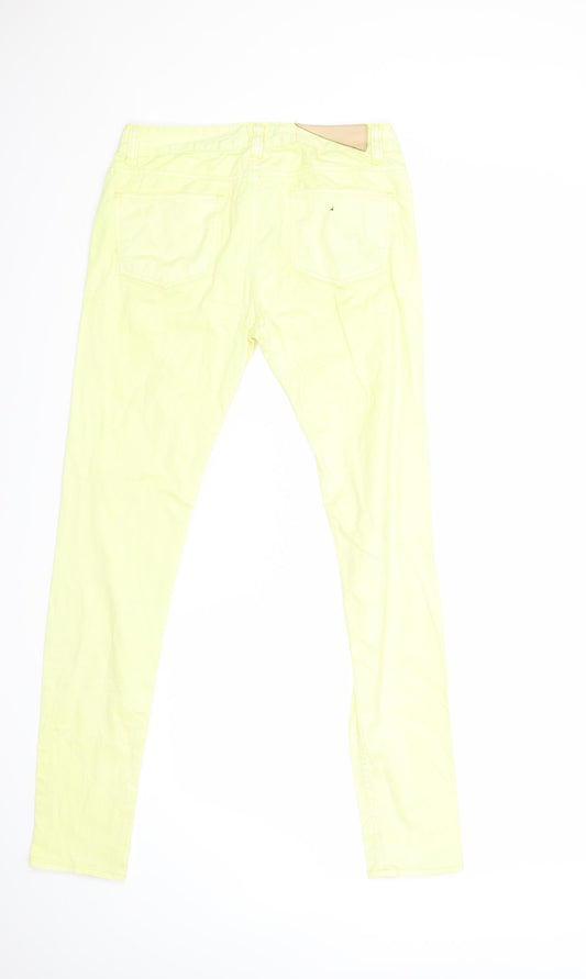 Izzue Womens Yellow Denim Skinny Jeans Size 26 in L30 in
