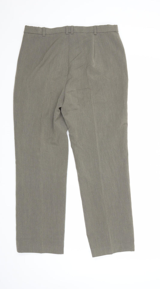 Marks and Spencer Womens Grey Trousers Size 12 L26 in