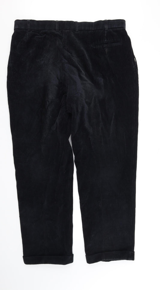 M&S Collection Womens Black Trousers Size 34 in L31 in