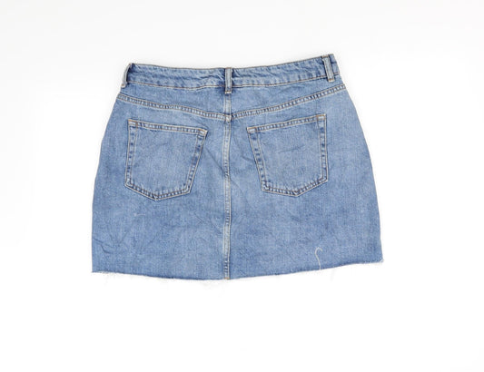 Tophop Womens Blue A-Line Skirt Size 10