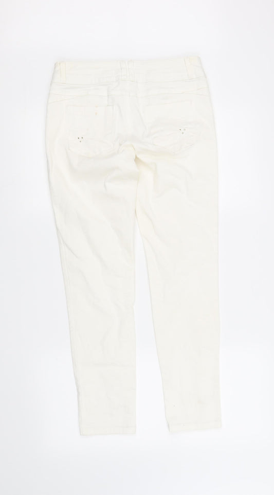 Promod Womens White Straight Jeans Size 8 L28 in