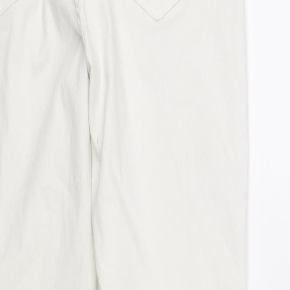 M&S Collection Womens White Skinny Jeans Size 10 L31 in