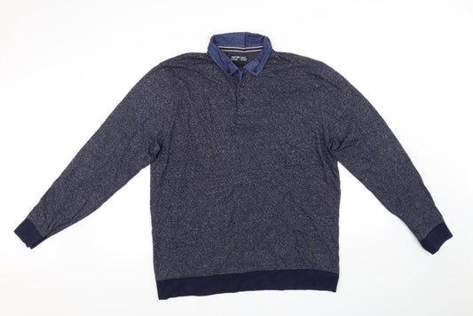 Sandstone & Co Men Mens Blue Pullover Jumper Size L