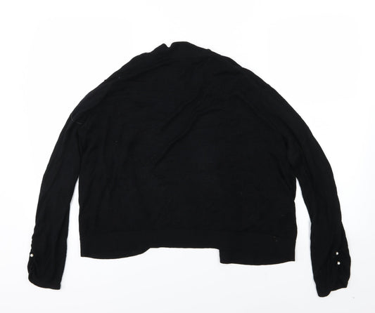 Zoe&Phoebe Womens Black Knit Cardigan Jumper Size XL