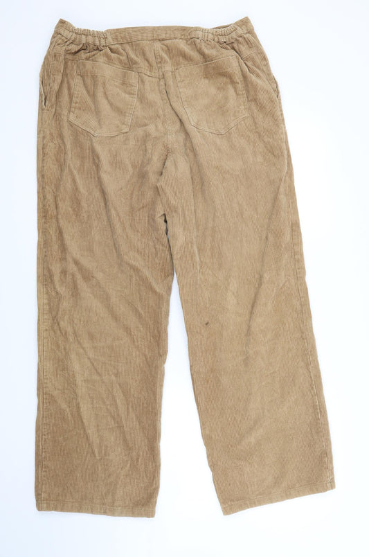 Penny Plain Womens Brown Trousers Size 16 L29 in