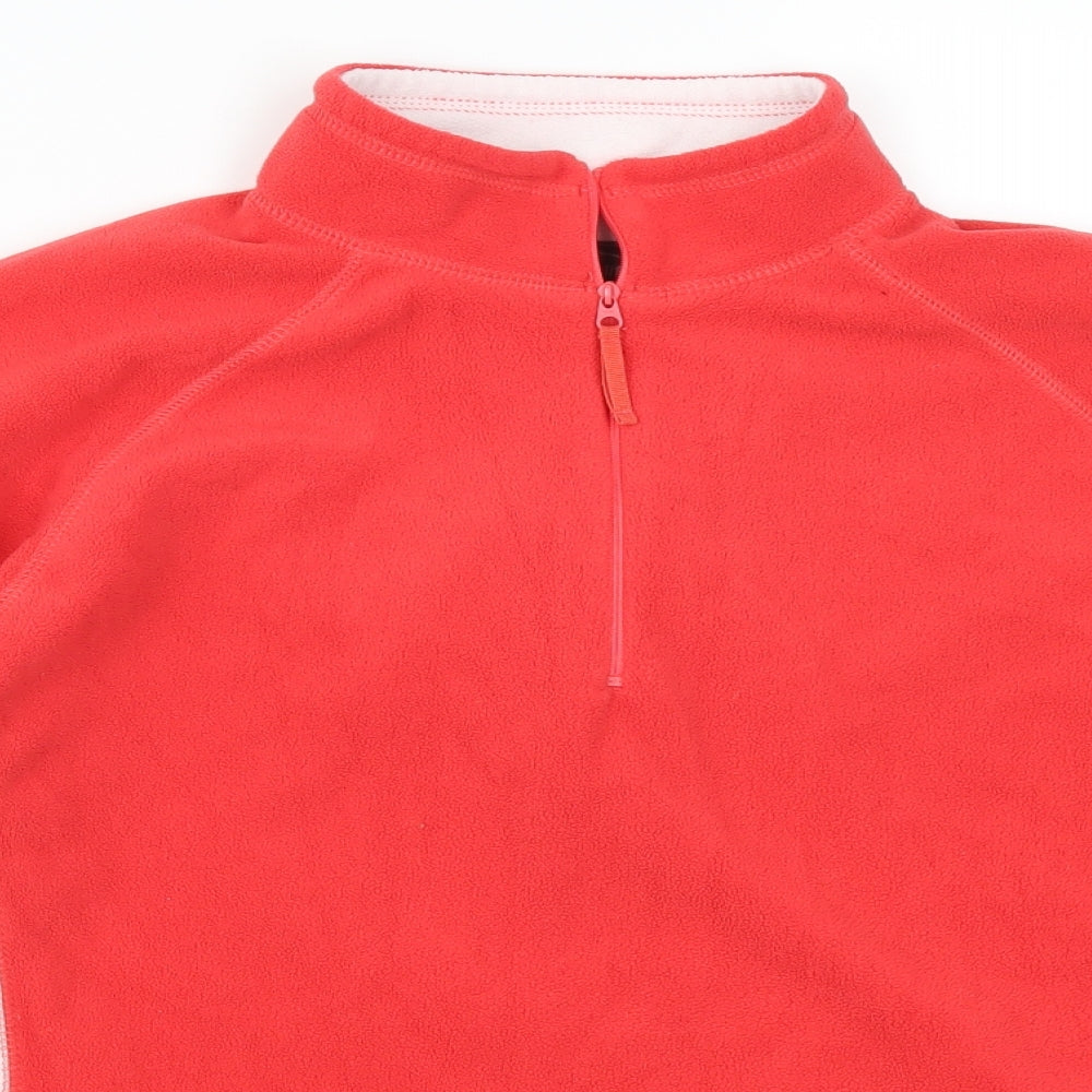 Mountain Life Womens Red Fleece Jacket Size 10