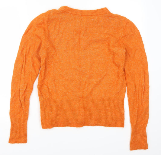 H&M Womens Orange Pullover Jumper Size S