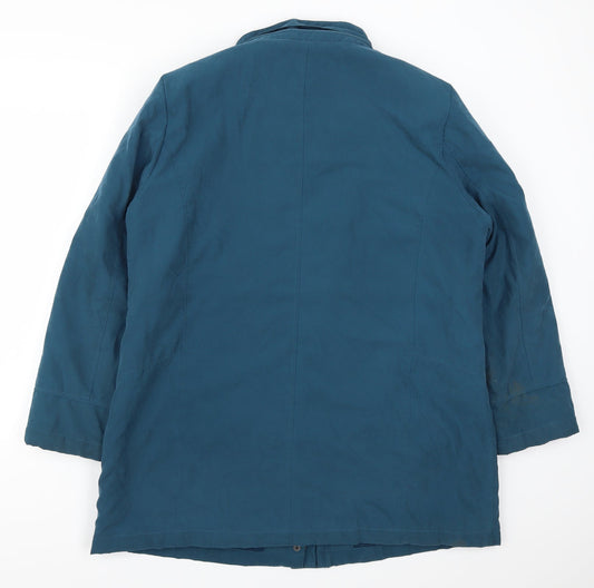Bonmarché Womens Blue Overcoat Coat Size M