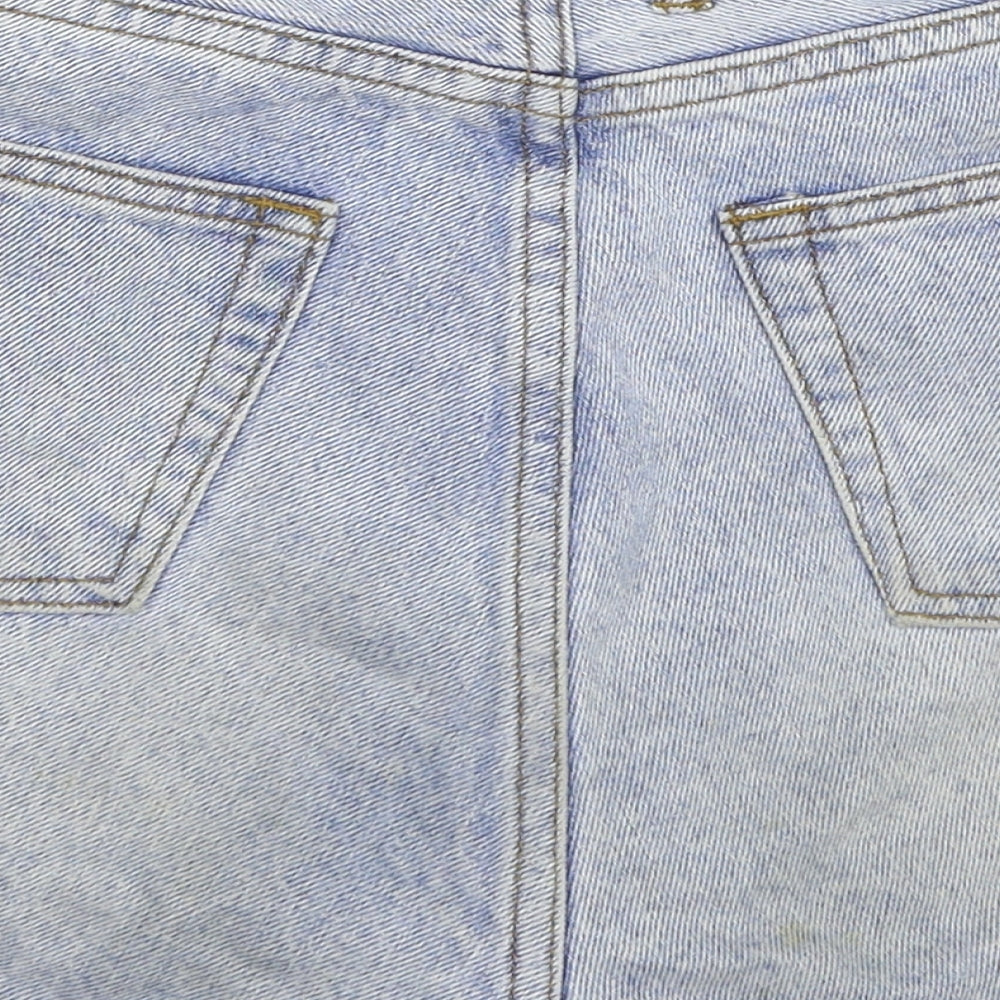 J.Galt Womens Blue Denim Hot Pants Shorts Size S