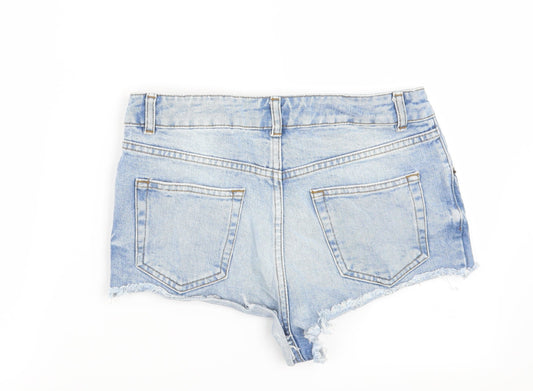Topshop Womens Blue Cut-Off Shorts Size 28 in