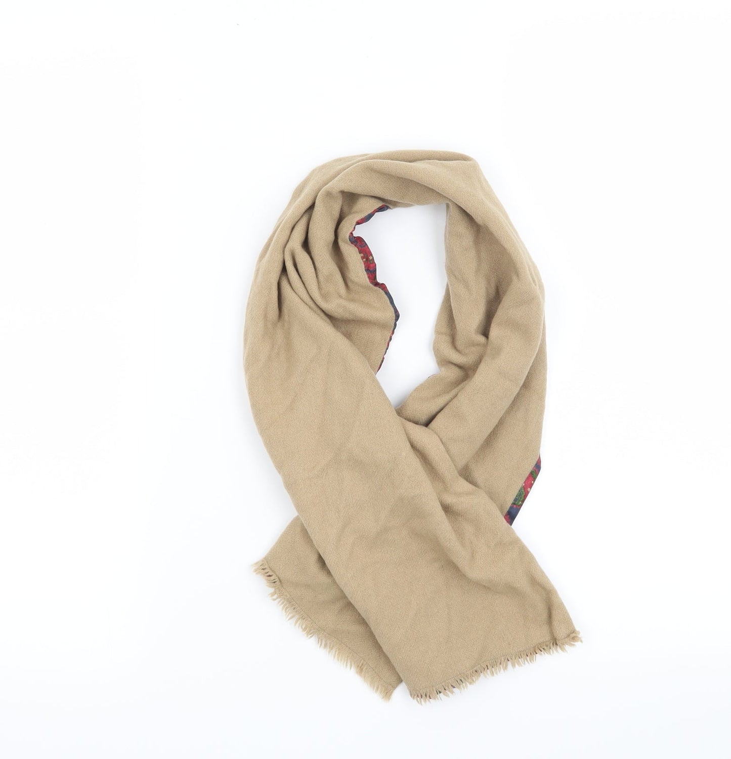 Preworn Womens Beige Paisley Scarf