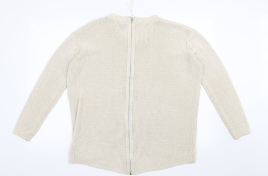 Topshop Womens Beige Pullover Jumper Size 10