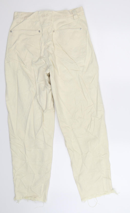 V&Co Womens Yellow Denim Straight Jeans Size 28 in L27 in