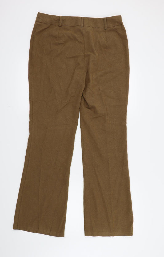Internarcionale Womens Beige Trousers Size 16 L31 in