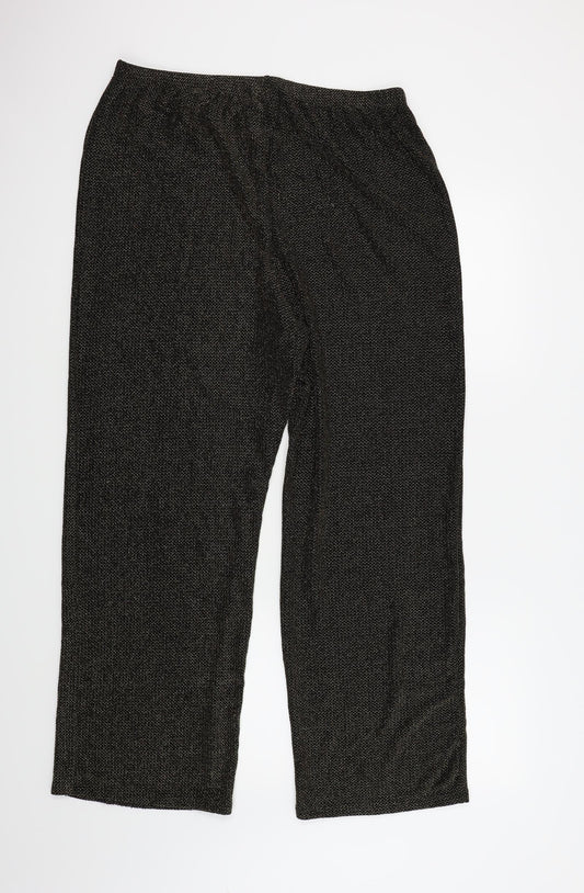 Roland Klein Womens Gold Trousers Size 16 L29 in