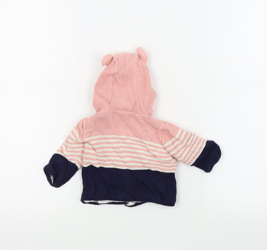 Mothercare Girls Pink Jacket Coatigan Size 0-3 Months