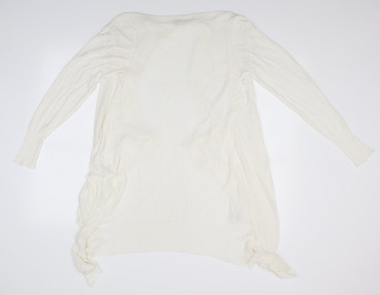 Suzy D Womens Ivory Cardigan Jumper Size M