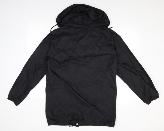 Highpoint Mens Black Rain Coat Jacket Size S