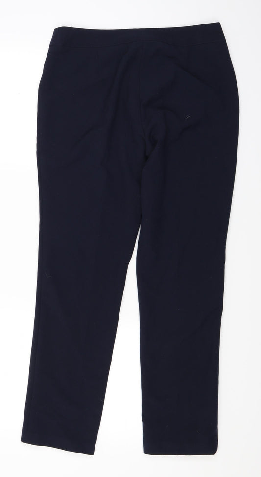 Classic Womens Blue Trouser Suit Suit Trousers Size 10 L27 in