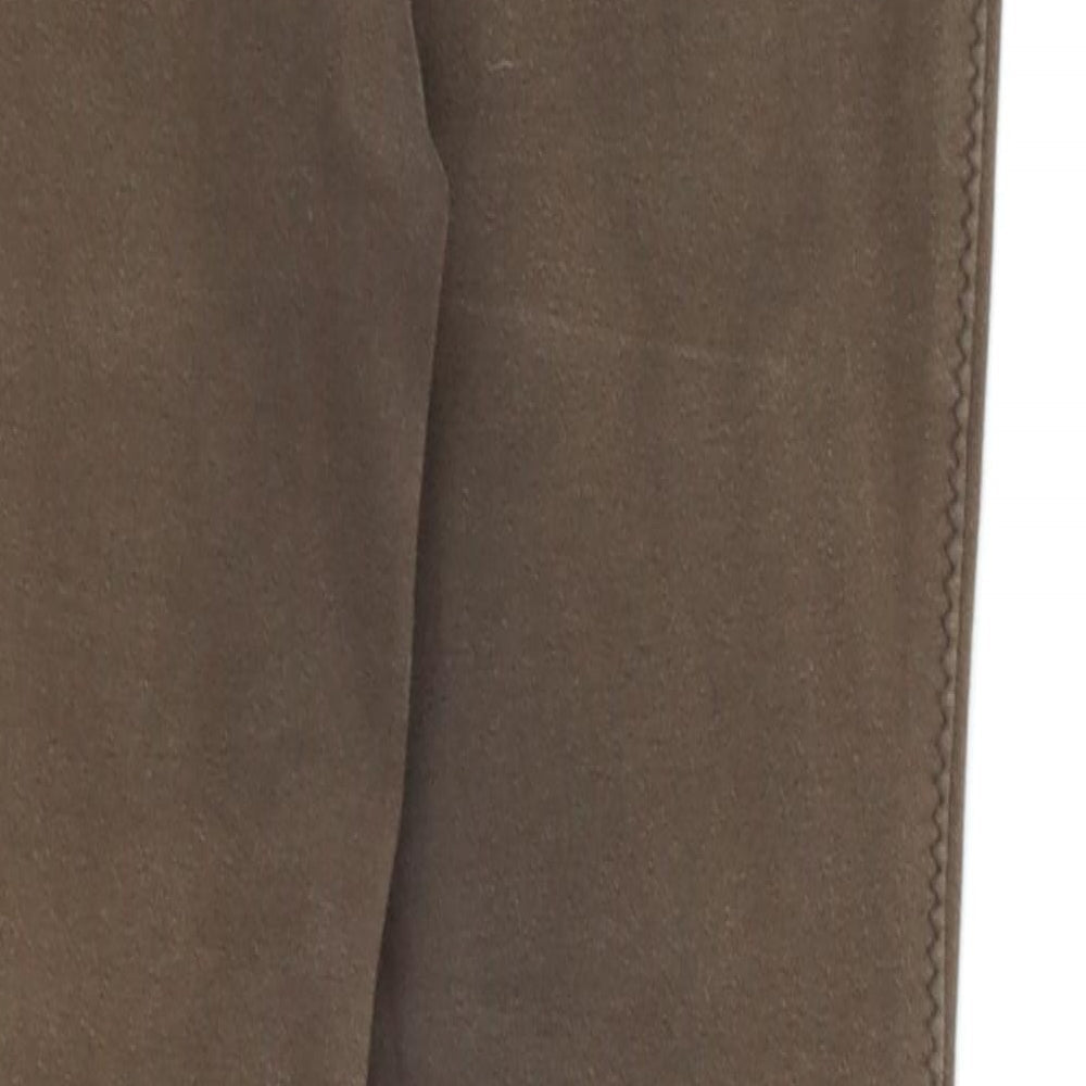 Brand and care label for Harry Hall girls’ brown capri trousers, size 8-9, years - jodhpurs