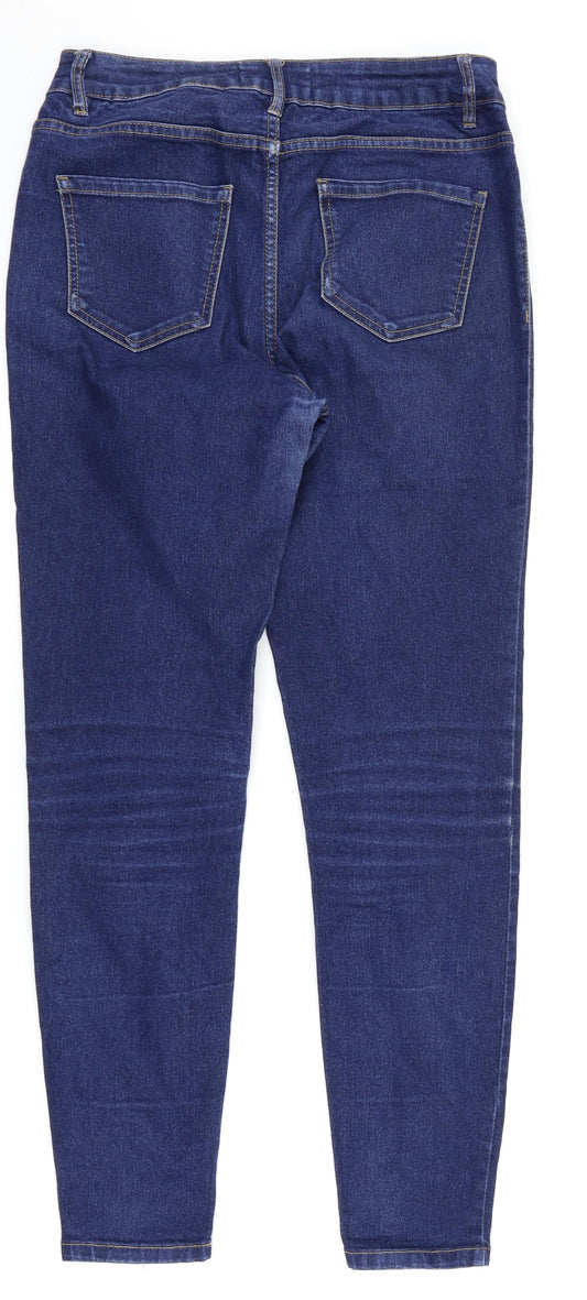 New Look Womens Blue Denim Skinny Jeans Size 10 L27 in