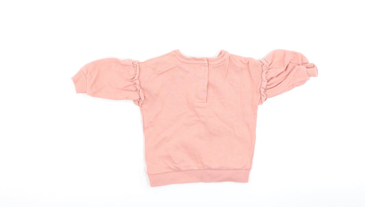 George Girls Pink Pullover Jumper Size 0-3 Months - Disney Mickey Mouse