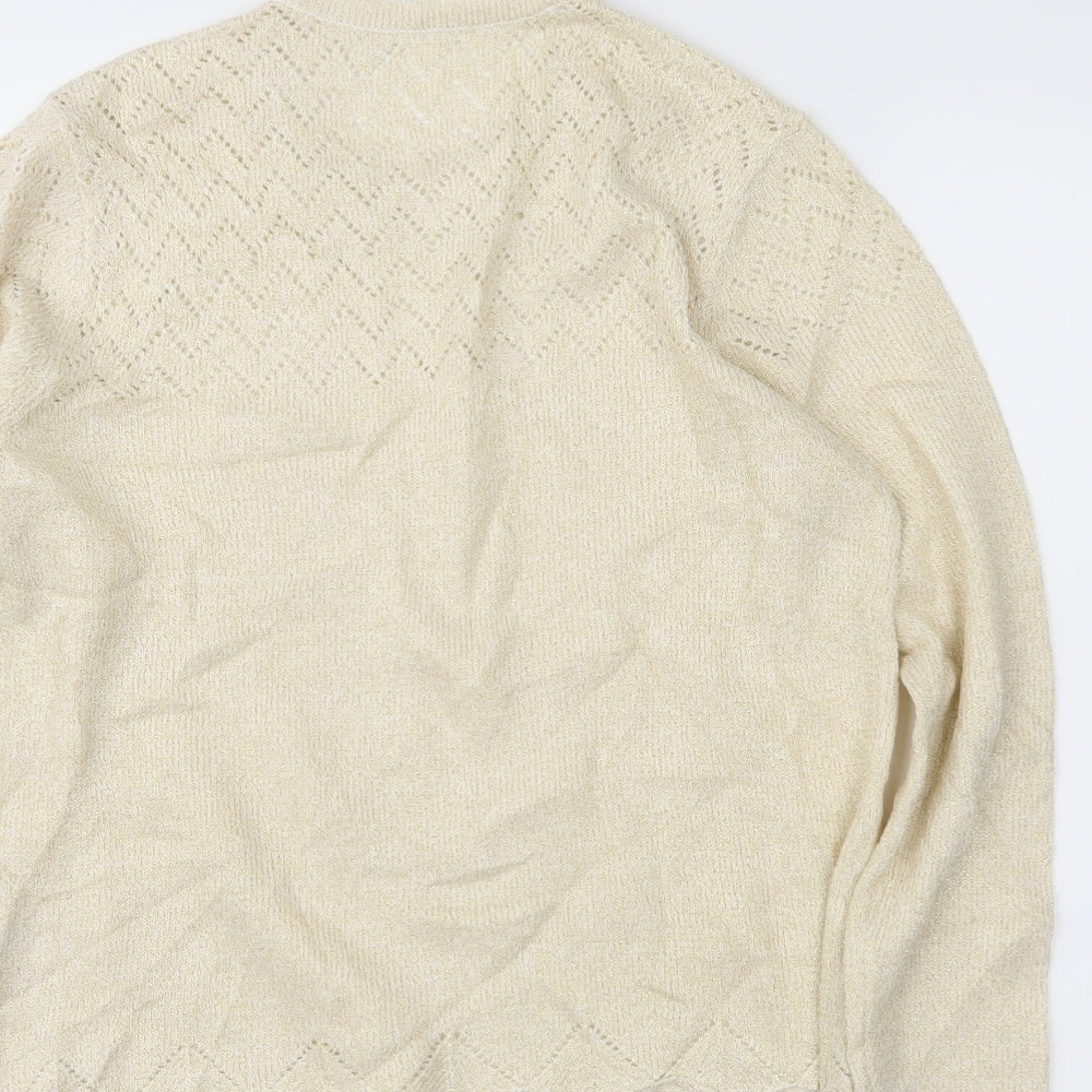 BM Womens Ivory Pullover Jumper Size S