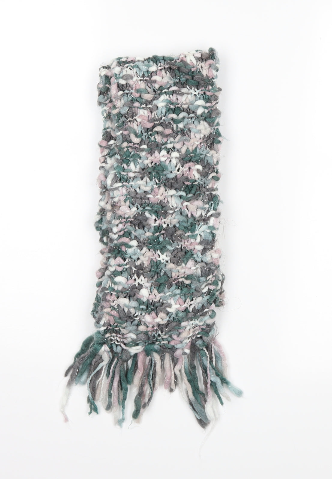 Additional front view of Preworn girls’ pink spotted scarf scarves & wraps one size