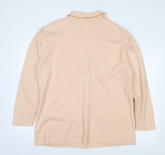 Compliments Womens Pink Jacket Coatigan Size 16