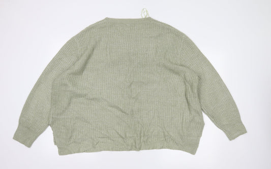 Peacocks Womens Green Pullover Jumper Size XL