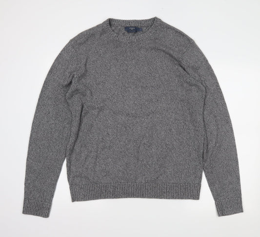 Atlantic Mens Grey Pullover Jumper Size L