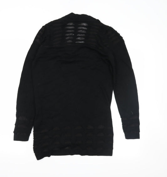 M&S Womens Black Wrap Jumper Size 8