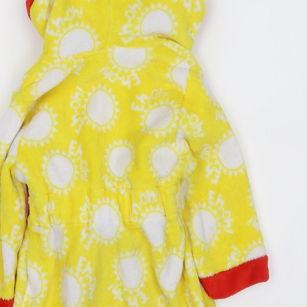 Preworn Baby Yellow Solid Capri Robe Size 18-24 Months