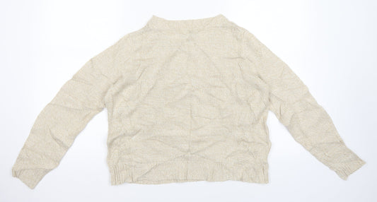 H&M Womens Beige Pullover Jumper Size M