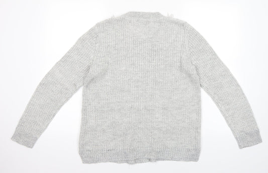 Papaya Womens Grey Pullover Jumper Size 12