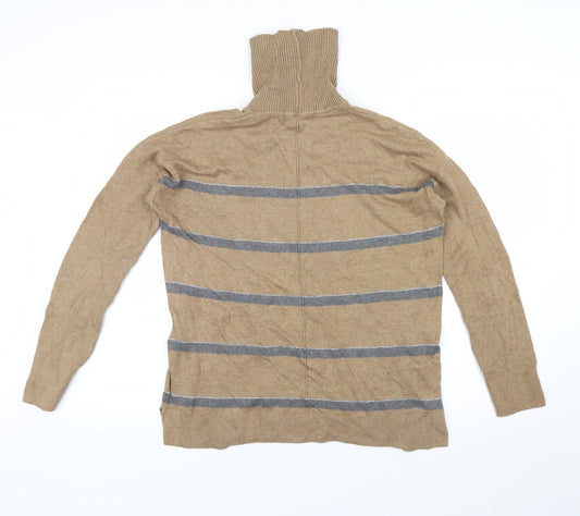 NEXT Womens Brown Striped Pullover Jumper Size 12